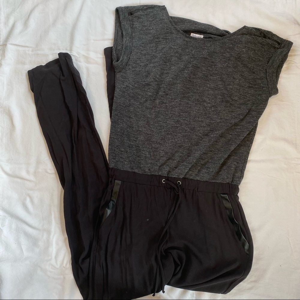 Black and Grey Splendid Jumpsuit